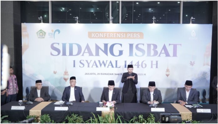 Hasil Sidang Isbat: Pemerintah Tetapkan Idul Fitri 1446 H, 31 Maret 2025 (Foto: Kemenag)
