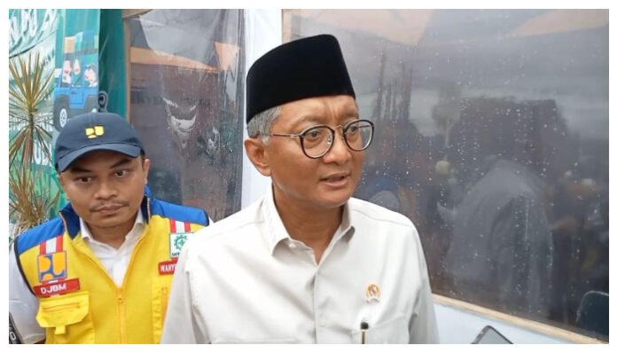 Kunjungan Menteri PU Dody Hanggodo ke posko BPJN Serang (Banten TV/Riki)
