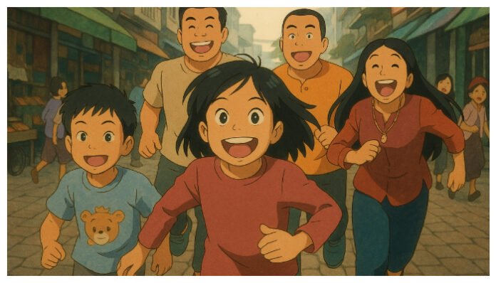 Ilustrasi: Foto yang sudah diubah menjadi animasi Ghibli.