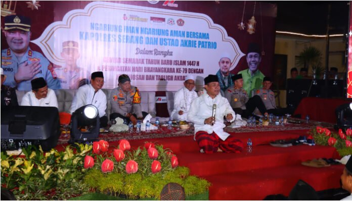 Akri Patrio Jadi Magnet Spiritual di Istigosah Tahun Baru Islam 1447 H Polres Serang.