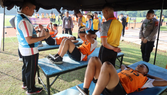 Tes Jasmani Calon Siswa Bintara dan Tamtama Tahun 2025.