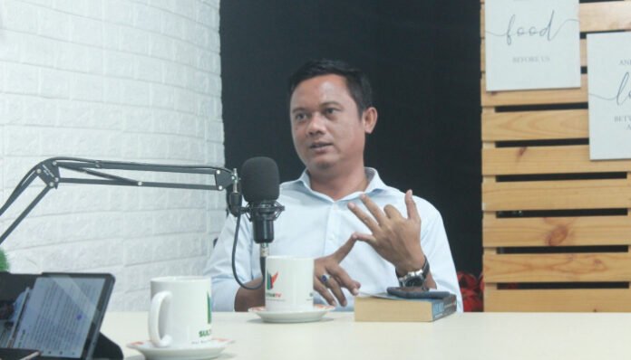 Khoeri Mubarok anggota Fraksi gerindra DPRD Kota Serang. (Banten TV)