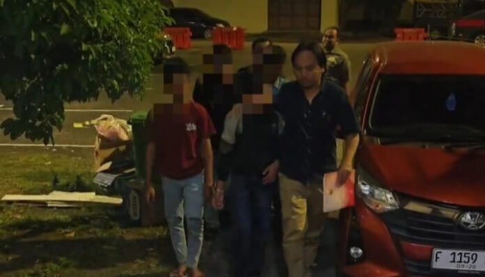 Polres Serang Amankan Empat Pelaku Kekerasan Seksual terhadap Anak di Kibin.
