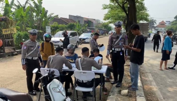 Baru 4 Hari, 1.269 Pelanggar Terjaring Operasi Patuh Maung. (Foto: Banten TV)