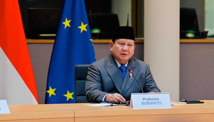 Presiden Prabowo Subianto, di Gedung Europa, Brussel, Belgia. (Foto: BPMI Setpres/Laily Rachev)
