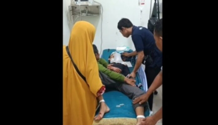 Diduga Dilempar Helm Oknum Polisi, Siswa di Serang Alami Kritis (Foto/Bantentv.com)