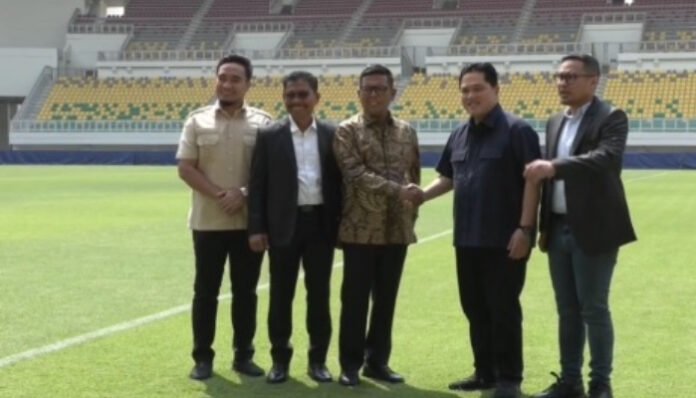 Erick Thohir Tinjau Banten International Stadium
