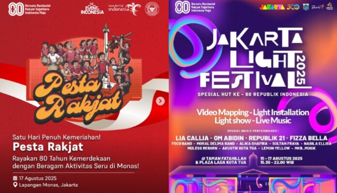 Event Gratis Perayaan HUT ke-80 RI di Jakarta