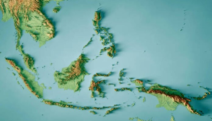 Ilustrasi kepulauan Indonesia