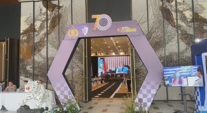 Ditlantas Polda Banten menggelar perayaan HUT Lalu Lintas Bhayangkara pada 22 September 2025 (Bantentv.com/ Imron)