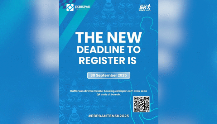Pendaftaran Ekbispar Banten 5K resmi diperpanjang