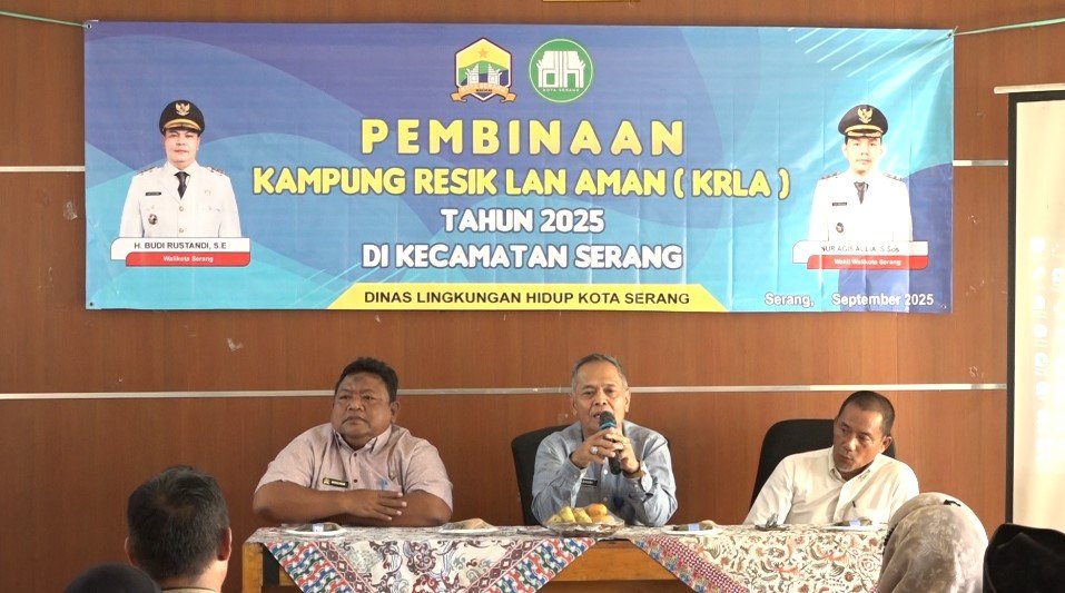 DLH Kota Serang melakukan pembinaan KRLA di kecamatan Serang (Bantentv.com)