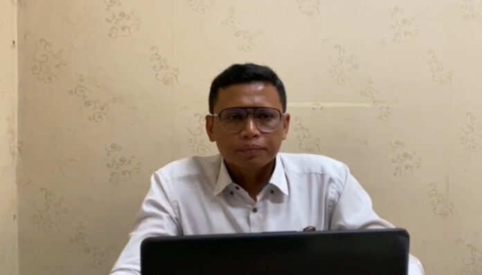 Kepala Urusan Pembinaan Operasional (KBO) Satreskrim Polres Serang, Iptu Iwan Rudini saat menyampaikan jumlah kasus kriminal di Kabupaten Serang