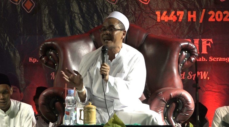 Peringatan Maulid Nabi di Masjid Al Arif, Kampung Lembur Jati, Desa Mekar Baru, Kecamatan Petir, Kabupaten Serang (Bantentv.com/ Riki)
