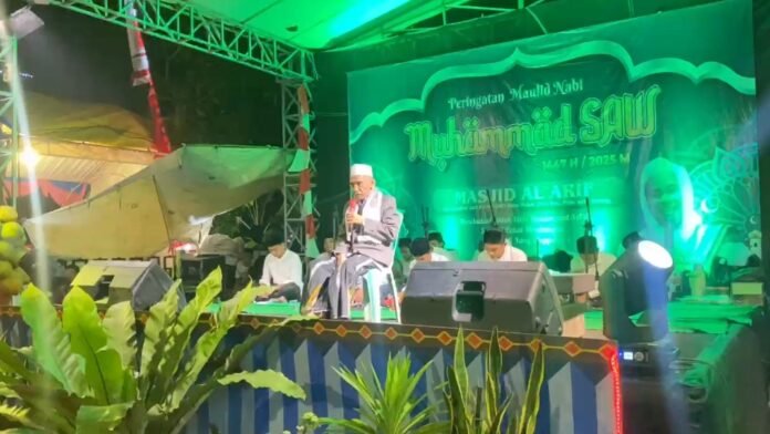Peringatan Maulid Nabi di Masjid Al Arif, Kampung Lembur Jati, Desa Mekar Baru, Kecamatan Petir, Kabupaten Serang (Bantentv.com/ Riki)