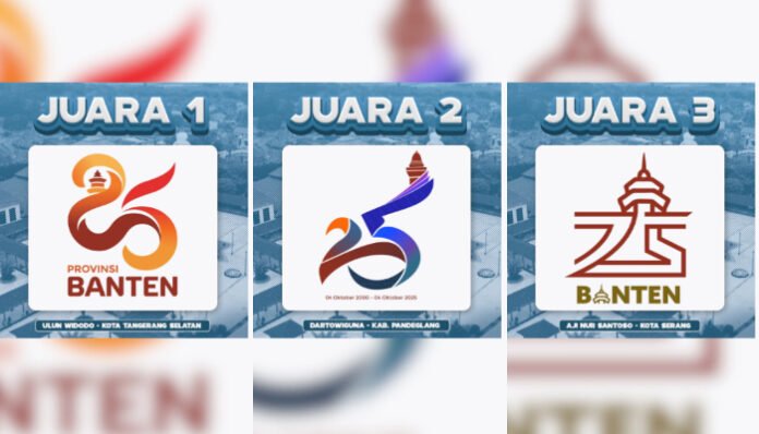 Pemenang desain logo HUT ke-25 Provinsi Banten (Foto/Instagram@pemprov.banten)