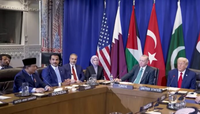 Presiden Republik Indonesia, Prabowo Subianto, menghadiri ‘Multilateral Meeting on the Middle East’ atas undangan Presiden Amerika Serikat, Donald Trump, di Ruang Konsultasi Dewan Keamanan PBB, New York, Selas, 23 September 2025.