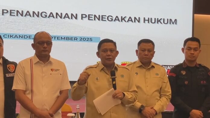 Perkembangan penanganan penegakan hukum pada kasus pencemaran radioaktif di Industri Modern Cikande (Bantentv.com/ Imron)