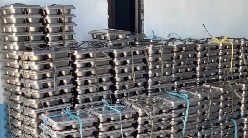 Kotak makan salah satu SPPG di kabupaten Lebak (Bantentv.com/ Nano)