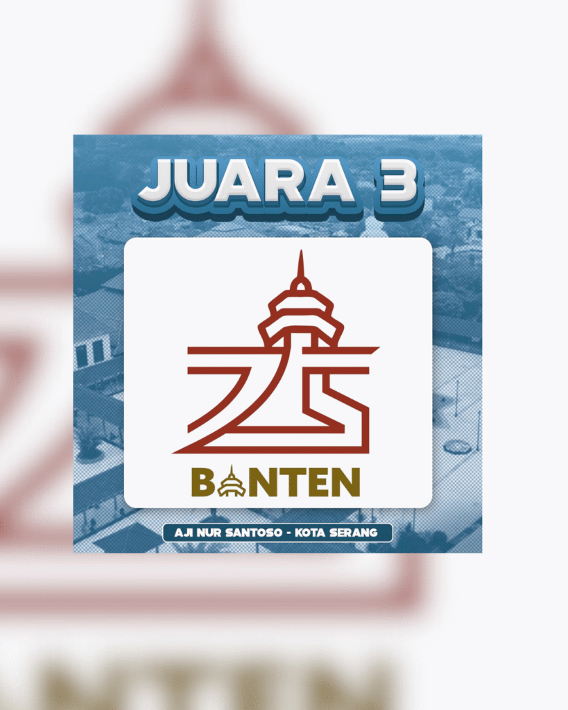 Juara 3 Desain Logo HUT ke-25 Provinsi Banten 