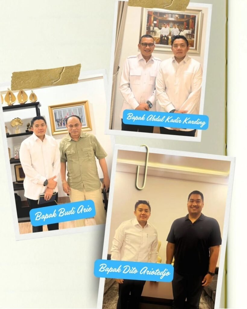 Seskab Teddy Foto Bersama dengan eks Menteri Kabinet Merah Putih 