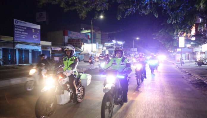 Polda Banten kembali menggelar patroli skala besar pada Sabtu malam, 6 September 2025