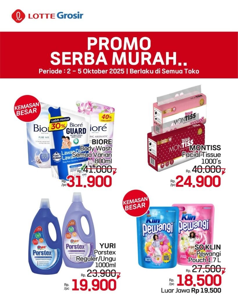 Promo mingguan Lotte Grosir (Foto/Instagram@lottegrosir)
