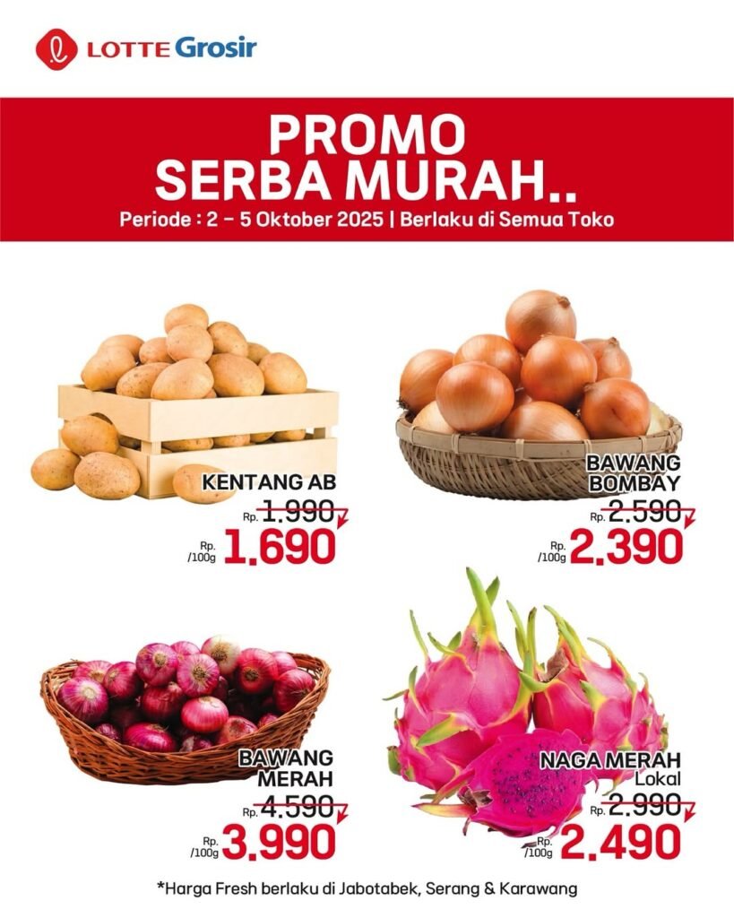 Promo mingguan Lotte Grosir (Foto/Instagram@lottegrosir)