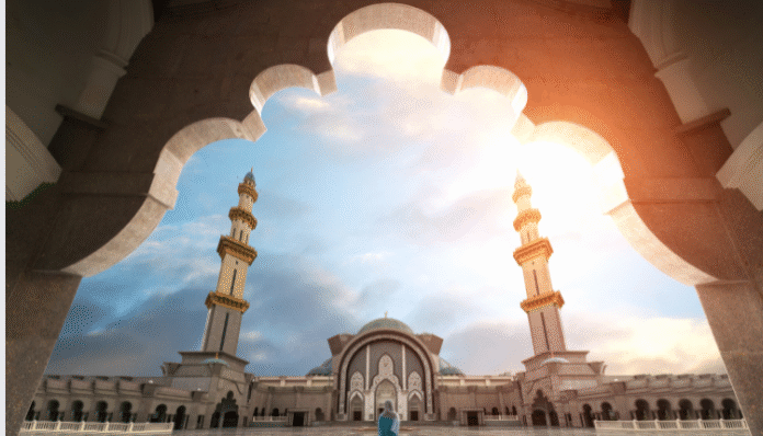 Masjid yang menjadi tempat umat muslim salat (Getty Images)