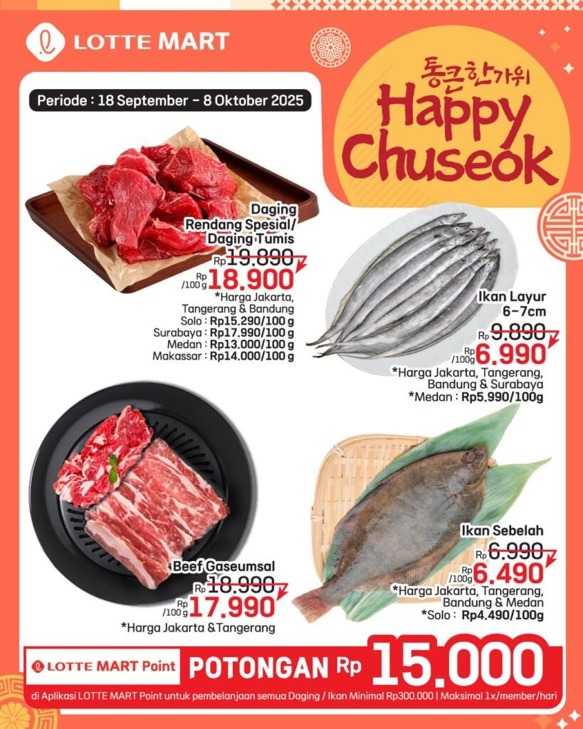 Promo Happy Chuseok Lote Mart (Foto : Instagram@lottemartindo)