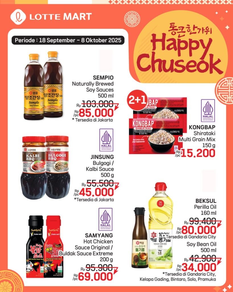 Promo Happy Chuseok Lote Mart (Foto : Instagram@lottemartindo)