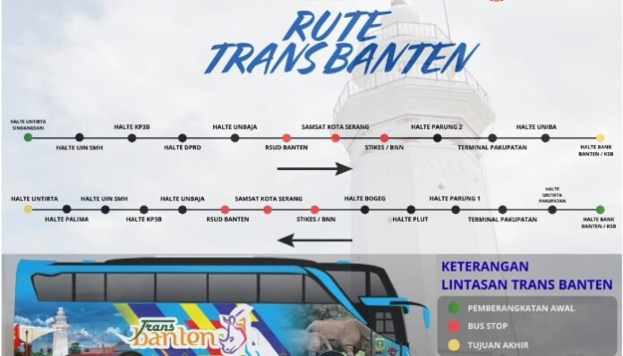 Rute Trans Banten Gratis (Foto/Instagram@dishubbanten)