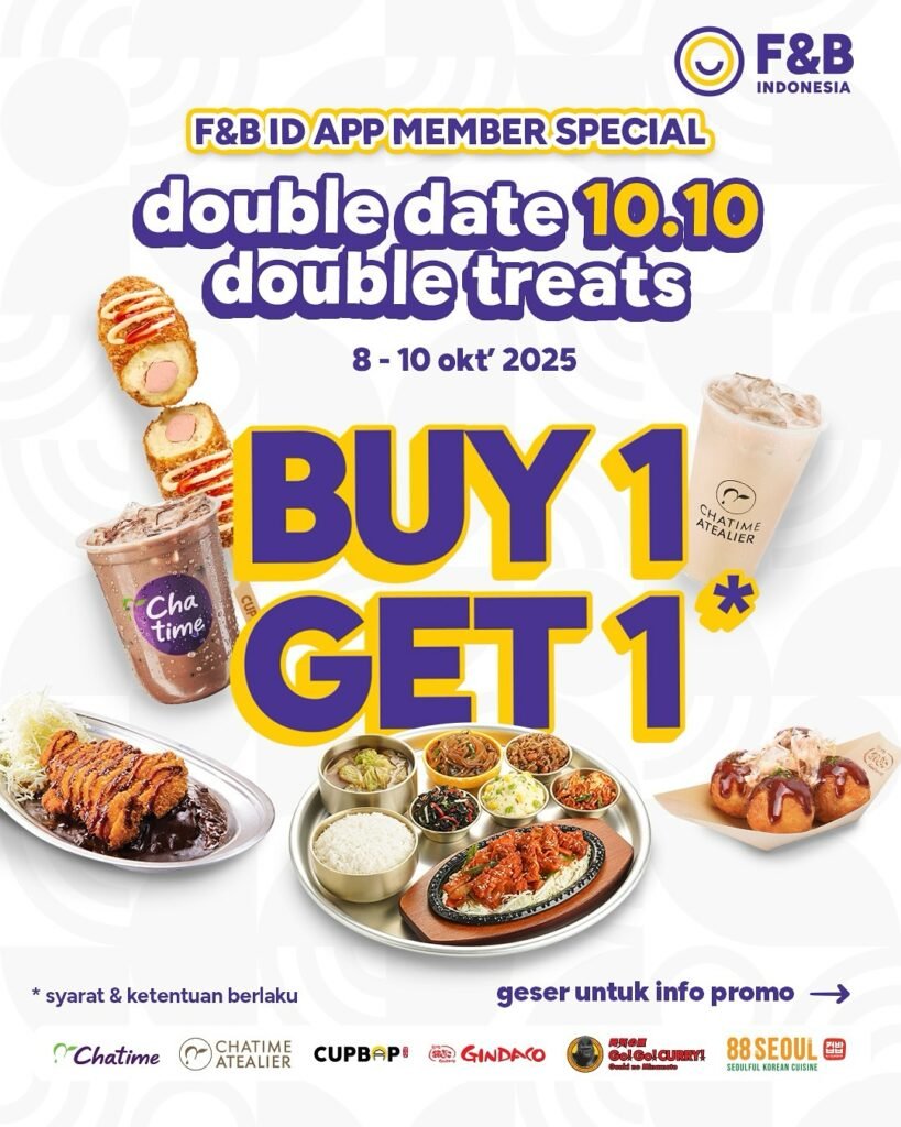 Promo Chatime 10.10 (Foto/Instagram@fbindonesia)
