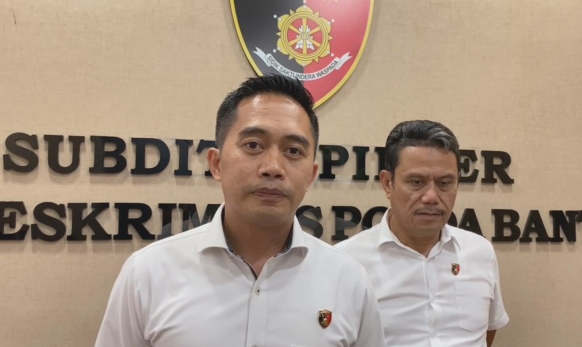 Kasubdit IV Tipidter Ditreskrimsus Polda Banten, Kompol Dhoni Erwanto (Bantentv.com/ Imron)
