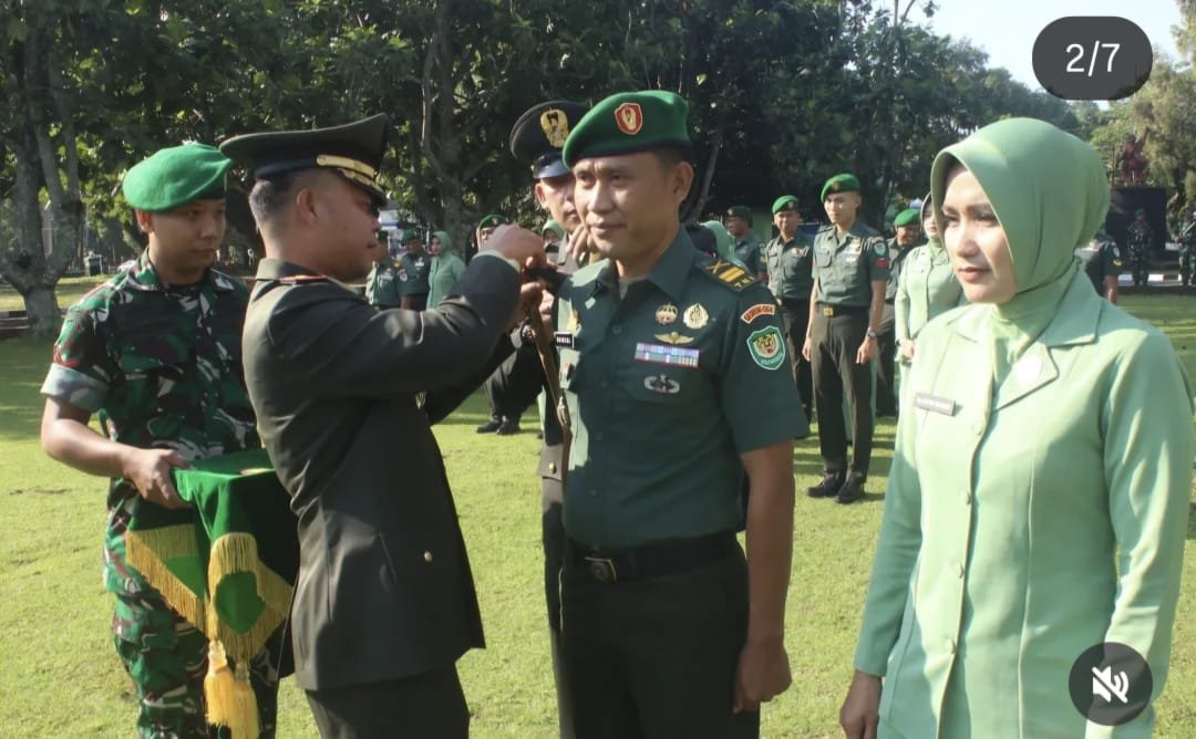 Upacara resmi kenaikan pangkat yang berlangsung di Makodim 0601, Rabu, 1 Oktober 2025 (Bantentv.com/ Rangga)