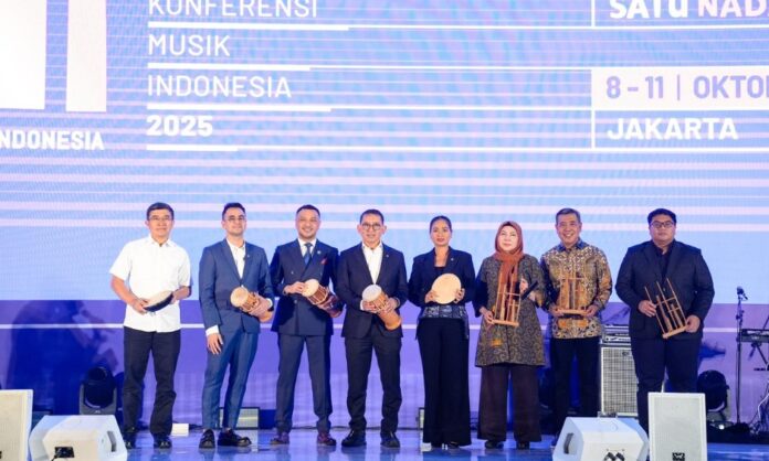 Konferensi Musik Indonesia (KMI) 2025 resmi digelar pada 8–11 Oktober 2025 di The Sultan Hotel & Residence, Jakarta (Kemenbud)