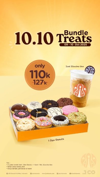 Promo J.C.O (Foto/Instagram @jcoindonesia)
