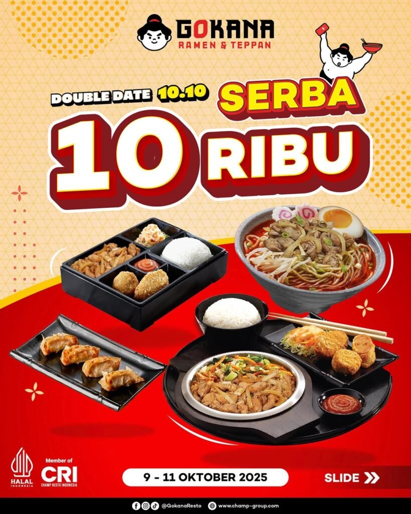 (Promo Gokana Resto and Teppan Foto/Instagram@gokanaresto)