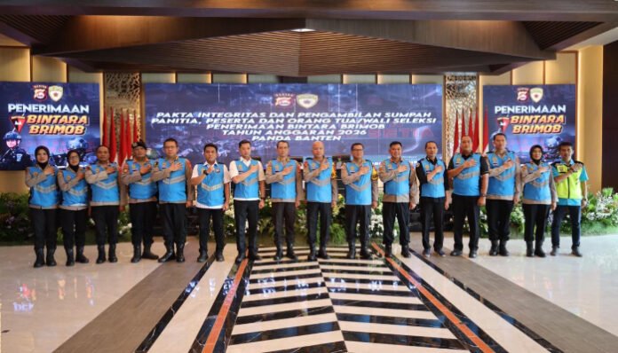 320 Calon Bintara Brimob Banten Ikuti Sumpah dan Pakta Integritas