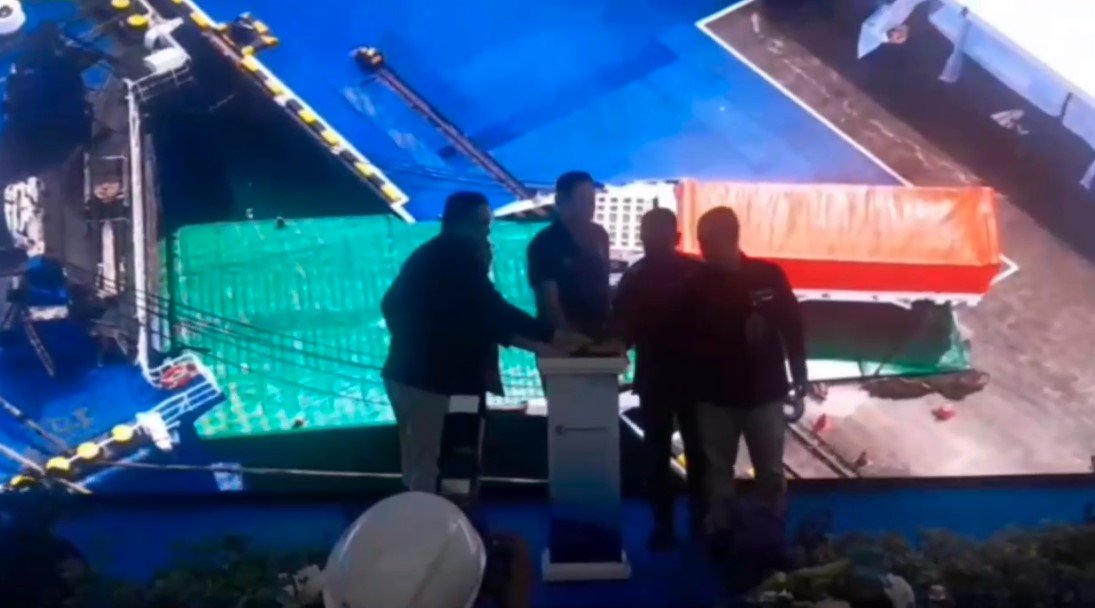 Menteri Koordinator Bidang Infrastruktur dan Pembangunan Kewilayahan, Agus Harimurti Yudhoyono (AHY), meresmikan pengoperasian kapal roro serta optimalisasi layanan kereta api logistic (Bantentv.com/ Ali)