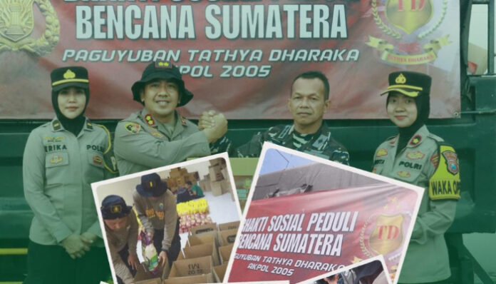 Akpol 2005 Kirim Ribuan Sembako untuk Korban Bencana di Sumatra