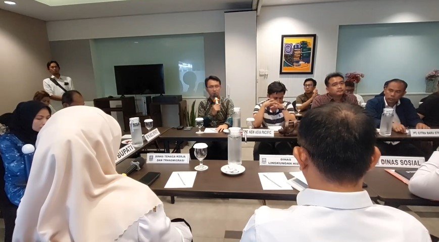 Audiensi pimpinan perusahaan kawasan industri modern Cikande bersama Pemkab Serang (Bantentv.com/ Riki)