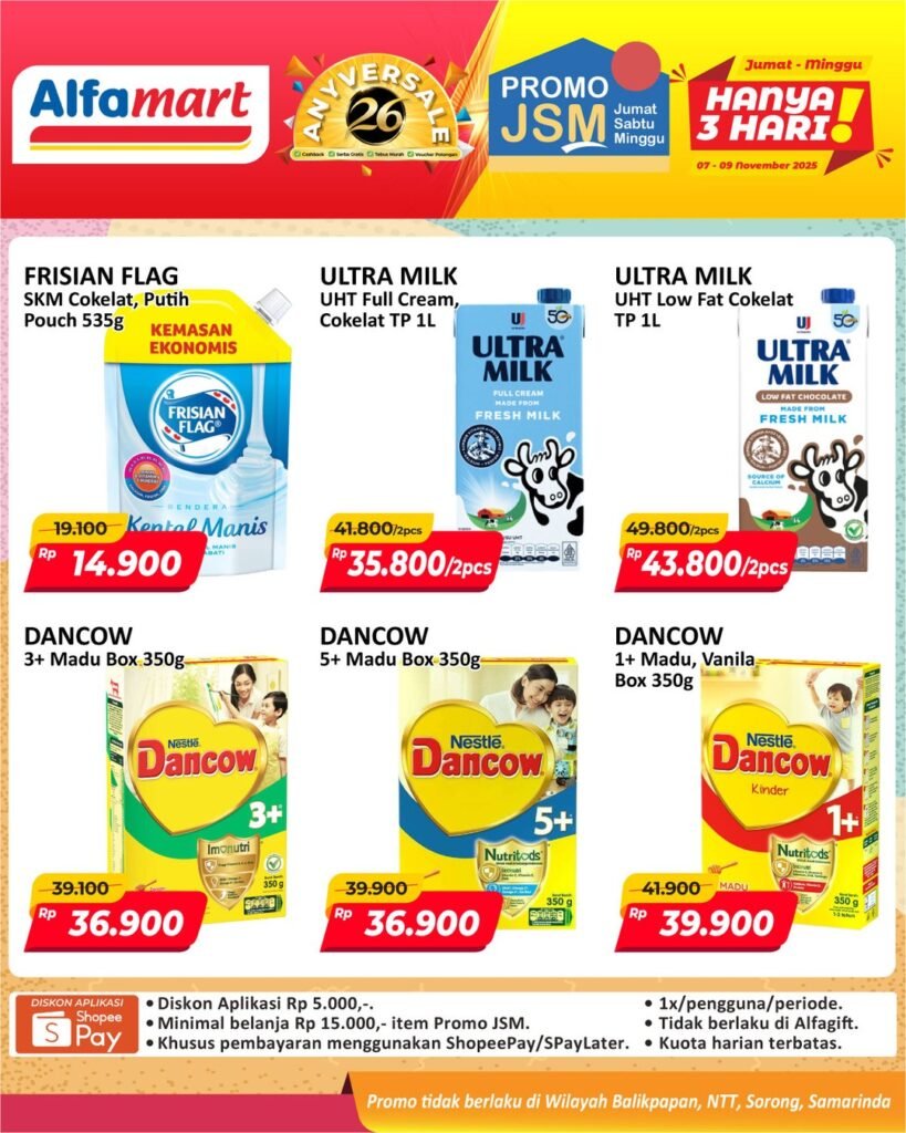 Katalog JSM Alfamart minggu ini (Foto : Instagram @alfamart)