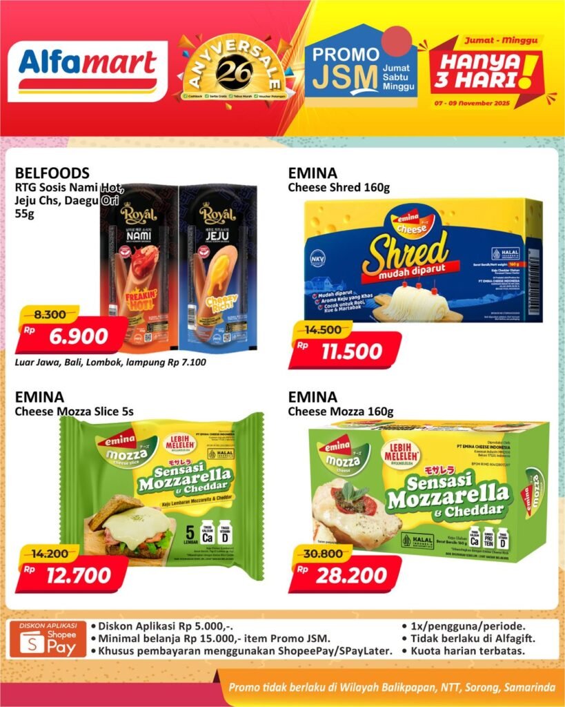 Katalog JSM Alfamart minggu ini (Foto : Instagram @alfamart)