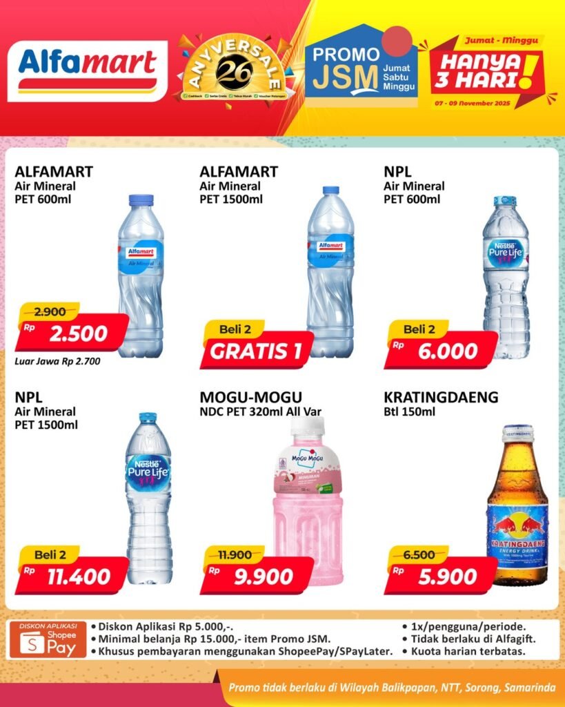 Katalog JSM Alfamart minggu ini (Foto : Instagram @alfamart)
