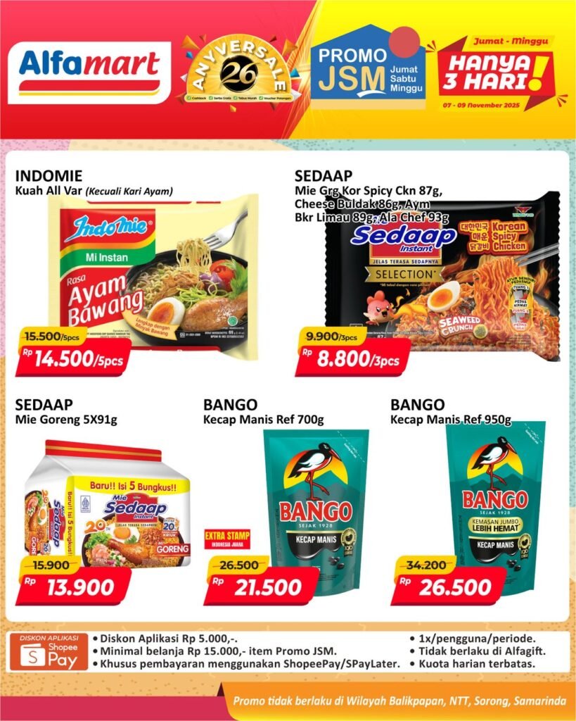 Katalog JSM Alfamart minggu ini (Foto : Instagram @alfamart)