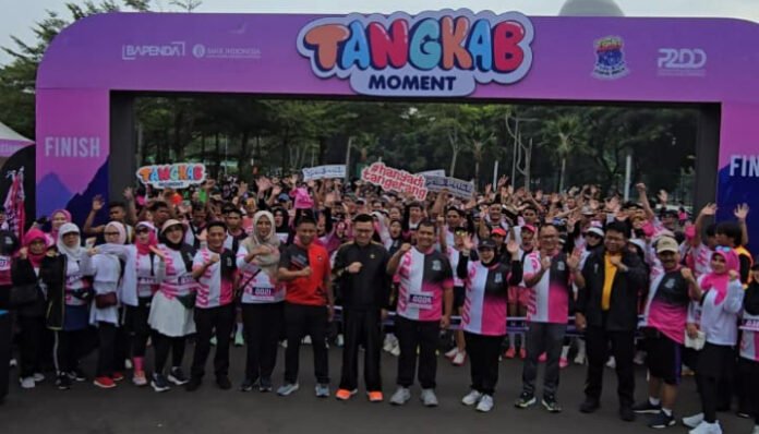 Kabupaten Tangerang kembali menghadirkan gelaran olahraga pubik yakni Tangkab Fun Run 2025 (Bantentv.com/ Rangga)