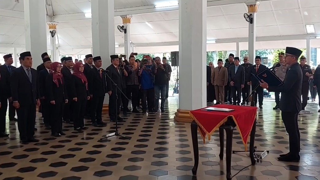 Bupati Lebak, Moch. Hasbi Asyidiki Jayabaya, menegaskan pentingnya memperkuat PAD (Bantentv.com/ Nano)