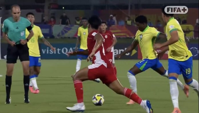 Indonesia U-17 Takluk 0-4 dari Brasil di Piala Dunia U-17 2025.
