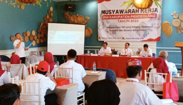 PMI Kabupaten Pandeglang Gelar Musyawarah Kerja Tahun 2025